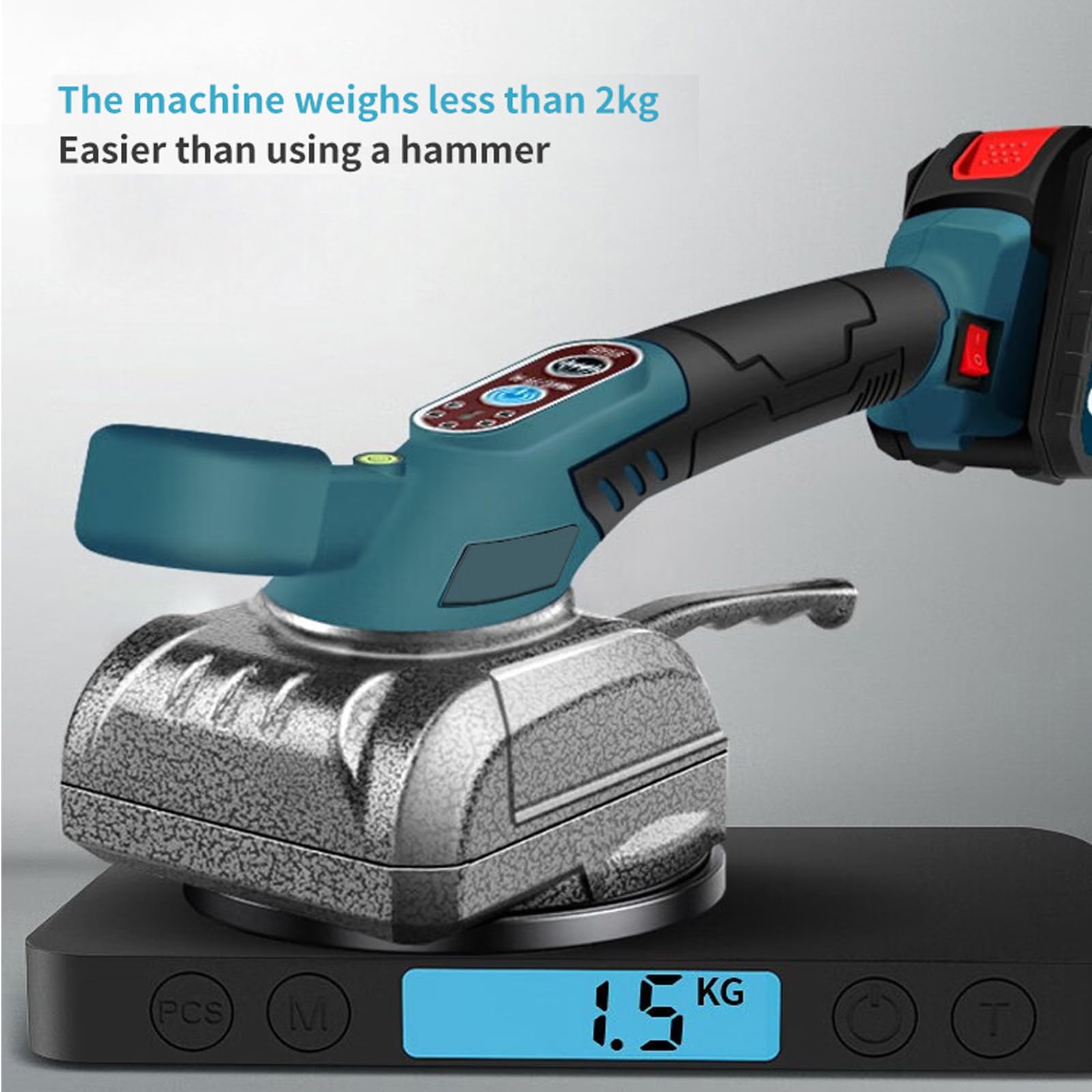 Makita 18V Fliesenleger Maschine Elektrische Fliesen Vibrator 4,7x4,7 einstellbar 100kg Aufnahmekapazität 39 Zoll (ohne Batterie)