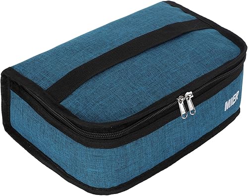 Miniatura 8 de MIER Lonchera pequeña para niños y adultos, compacta con aislamiento, mini hielera térmica portátil para viajes de trabajo, escuela, color azul Azul