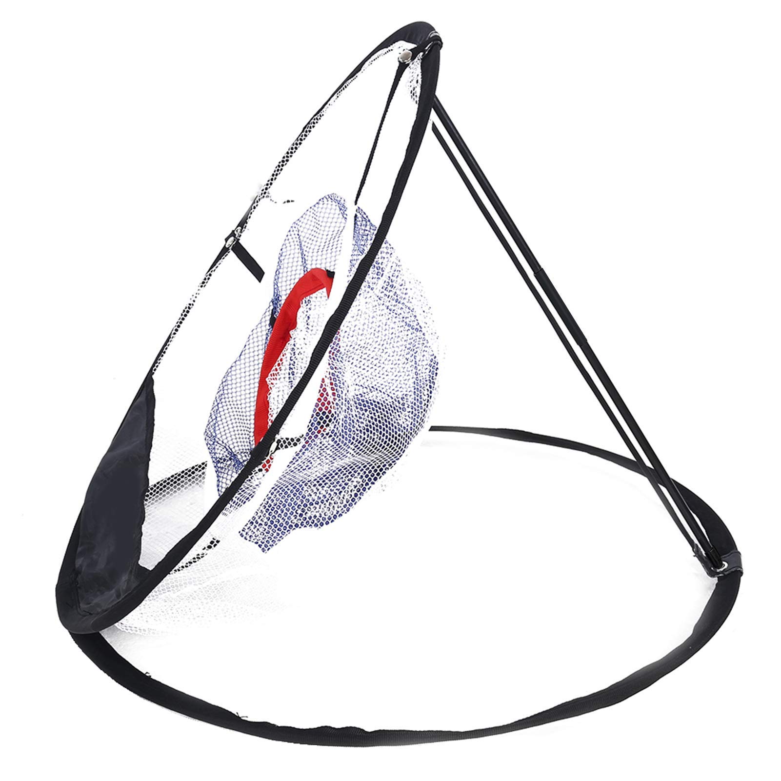 Alomejor Filet d'entraînement au Filet de en Nylon Noir Pliable pour la Précision et la Pratique du Swing Idéal pour Tous Les Niveaux de Compétence
