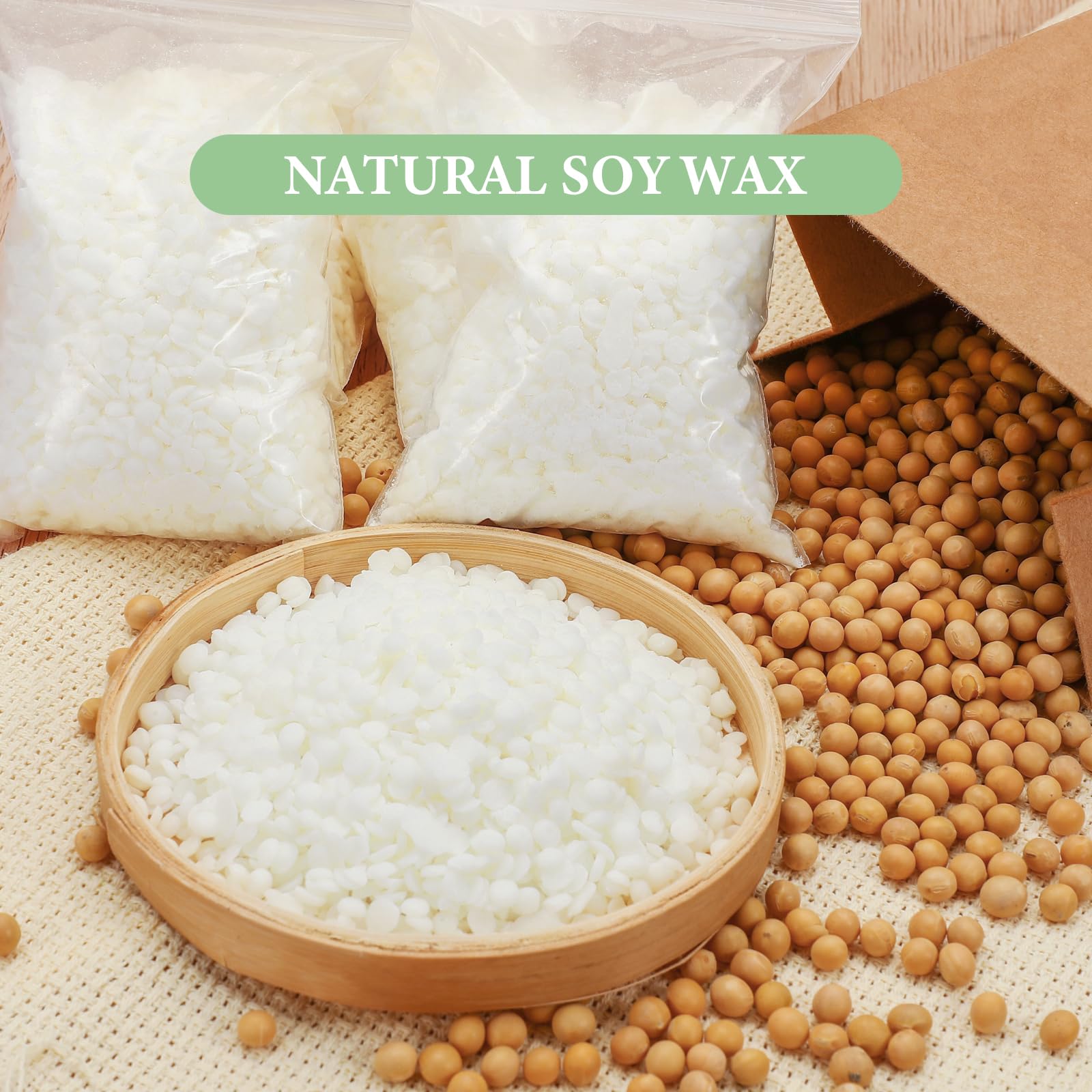 SAEUYVB Candle Making Kit for Adults - Full Set Candle Making Supplies - Soy Candle Kit - DIY Starter Scented Soy Candle Making Kit - Perfect Decoration for Family Life