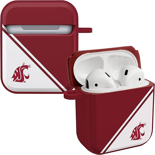 Miniatura 24 de AFFINITY BANDS Washington State Cougars Camo HDX - Funda compatible con Apple AirPods Generación 3 Camo,Champion Series,Clásico,Carmesí