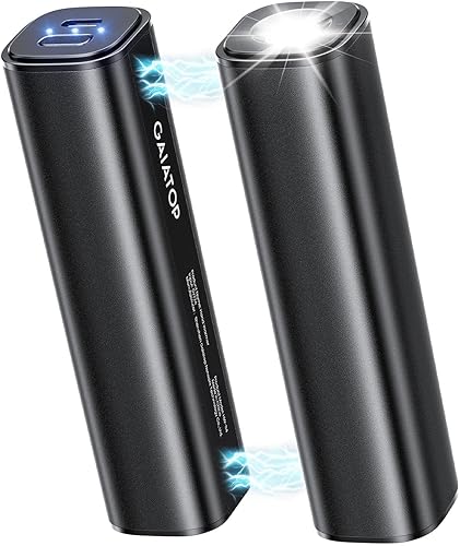 GAIATOP Hand Warmers Rechargeable, 2 Pack Magnetic Electric Hand Warmer, Flashlight 8000mAh Warm 12 Hrs Portable Pocket Heating USB-C Handwarmers,