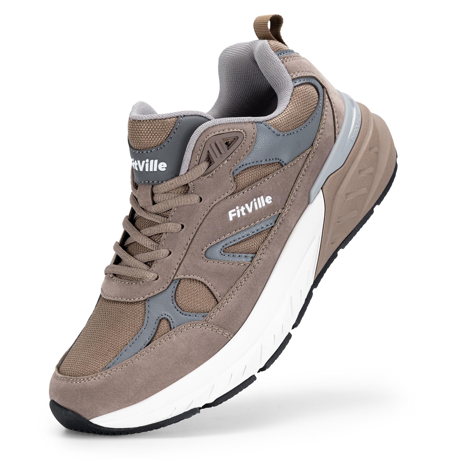 FitVille Extra Large Scarpe Sportive Uomo Sneakers Running Piedi Larghi Antiscivolo Traspiranti Jogging Camminare