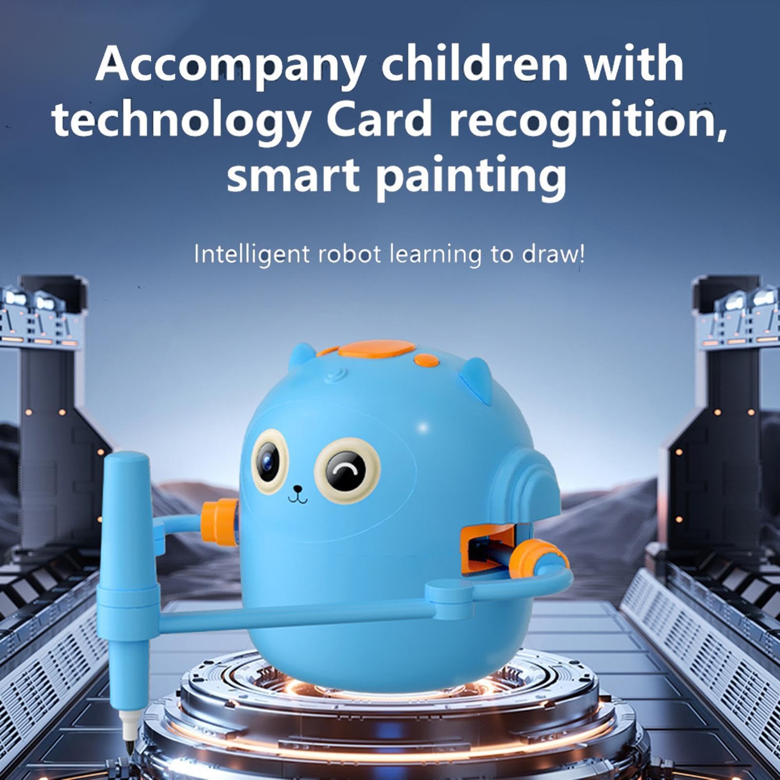 Generico Robot Da Disegno Per Bambini Con 100 Carte Giocattolo Educativo | Dispositivo Per Pittura E Arte Per Ragazzi Per Bambini, Età Prescolare, Studenti, Famiglia E