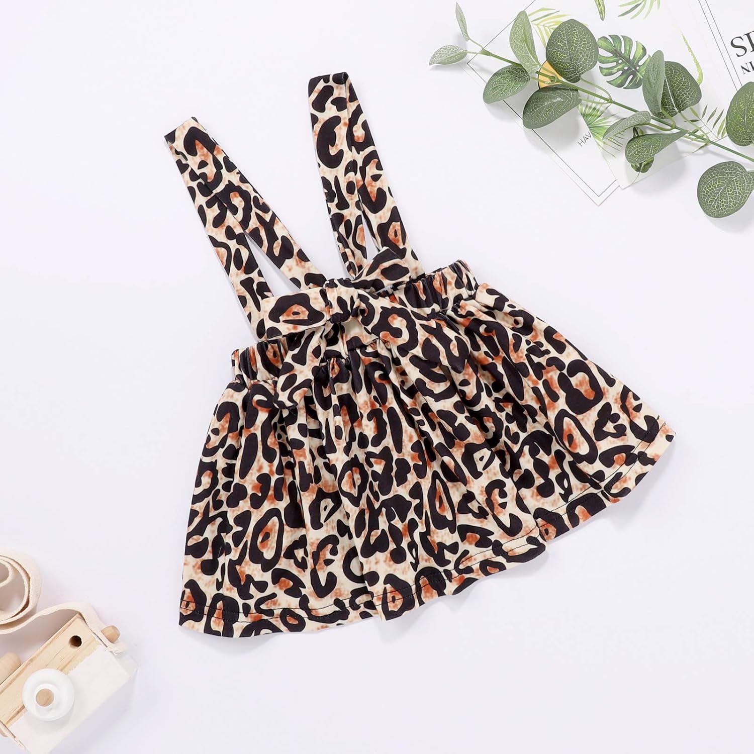 Infant Baby Girl Clothes Summer Outfits Black Ruffle Romper Leopard Skirt Headband Set 3PCS (9-12 Months): Clothing, Shoes & Jewelry