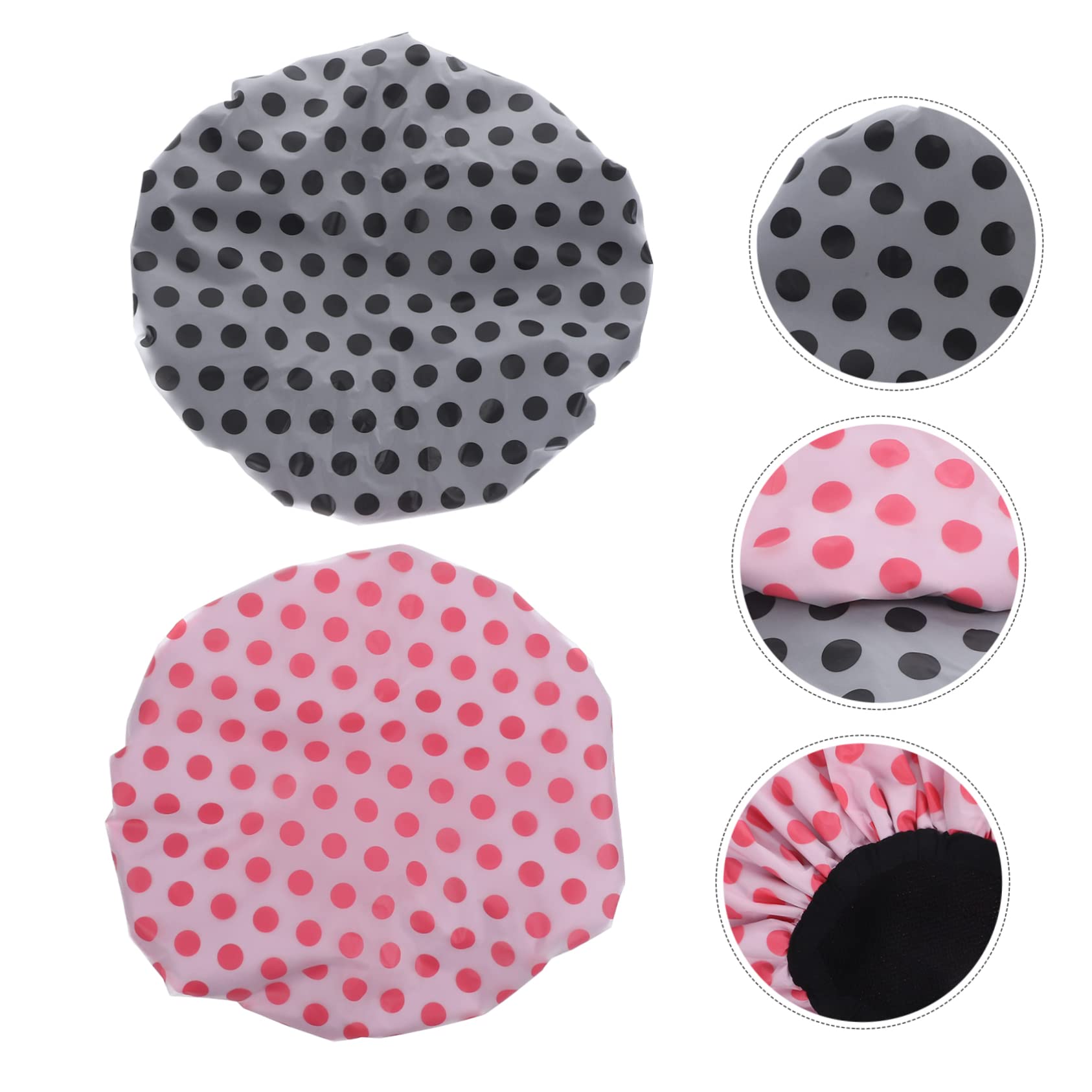 FOMIYES 6piezas Gorros De Reutilizables De Satén Ajustables y Cómodos Para Baño y Confeccionados Material y Absorbente Para Cuidado Del Cabello y Protección La