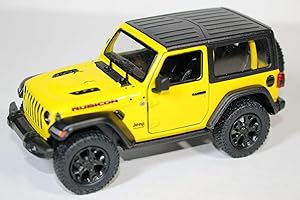 2018 Jeep Wrangler Rubicon Hard Top Yellow 5” 1:34 Scale Die Cast...