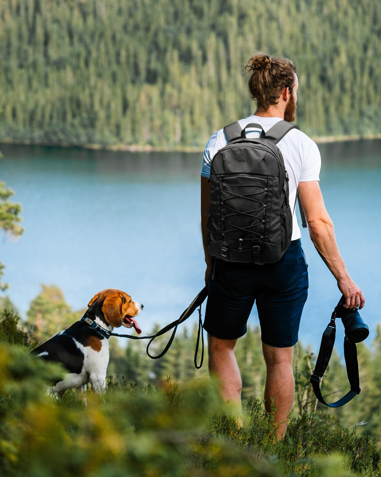 Waterfly Mochila Senderismo 25L Trekking Ligera | para hombre y mujer, gran capacidad, hebilla de pecho extraíble, excursiones, viajes, camping