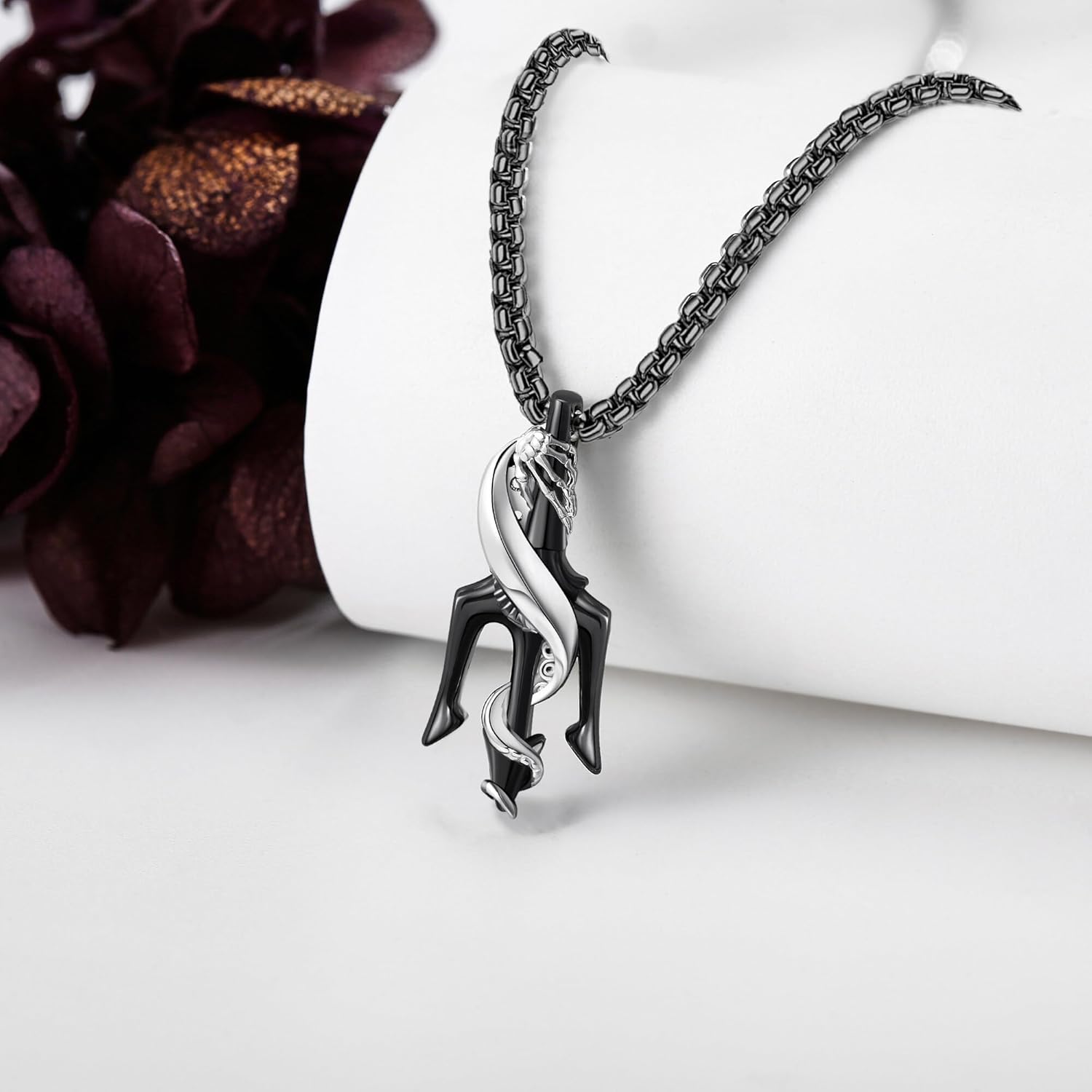 Trident Necklace 925 Sterling Silver Gothic Trident Spear Pendant Necklace Ancient Greece Amulet Jewelry Gift for Men Father Husband - Image 7