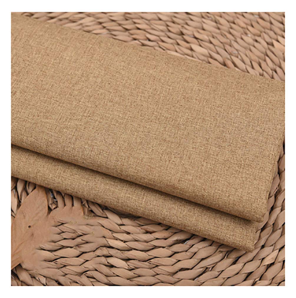 Tissu en lin naturel et coton uni haut de gamme pour couture de vêtements