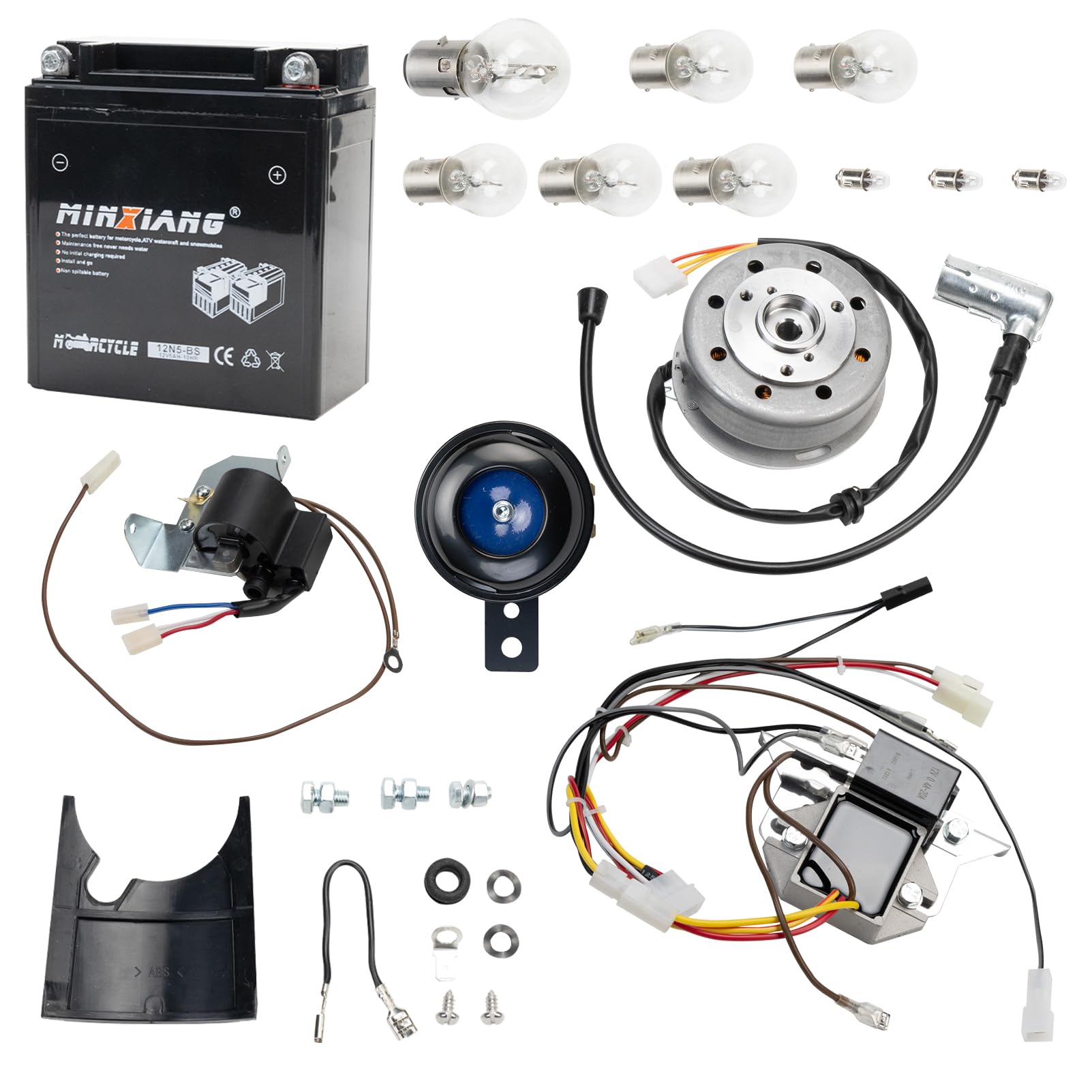 Simson S51 V-PE SET 12V Zündanlage Umrüstsatz M-G-V ür Simson S50 75-79 (M53/2), S51 Enduro (M531, M541, M542), S53 Enduro (M543), S70 Enduro (M741), S83 Enduro auf 35/35W
