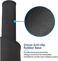 Vista 6 de Mouse Pad Mid Century Fifties Modern Atomic Retro Round Mousepad with Non-Slip Rubber Base and Stitched Edge Mouse Mat for Wireless Computer Laptop