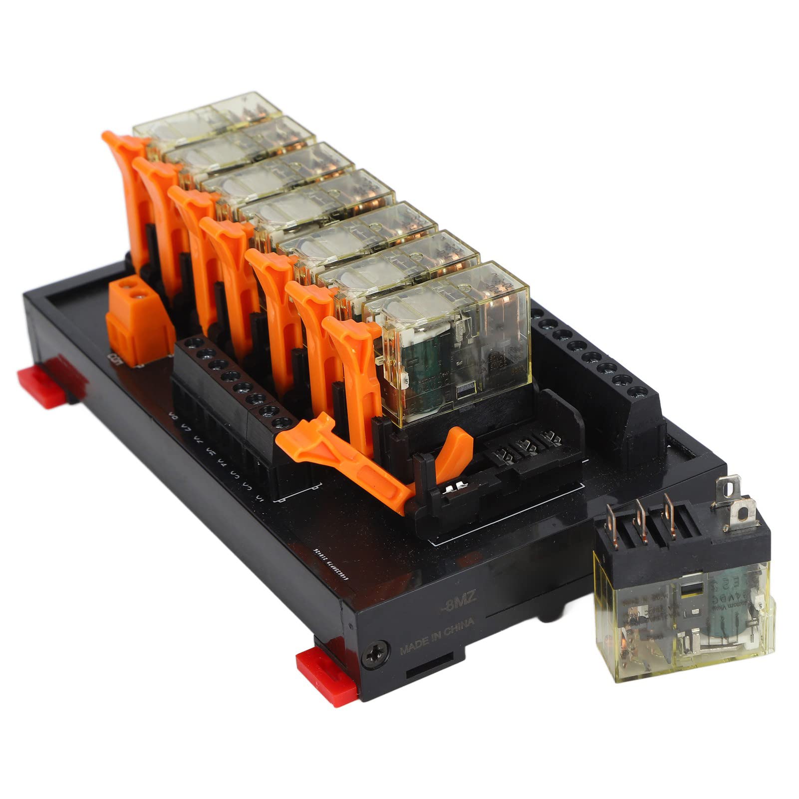 Módulo de relé de 8 canales, placa de control PLC AC250V 1NO 1NC