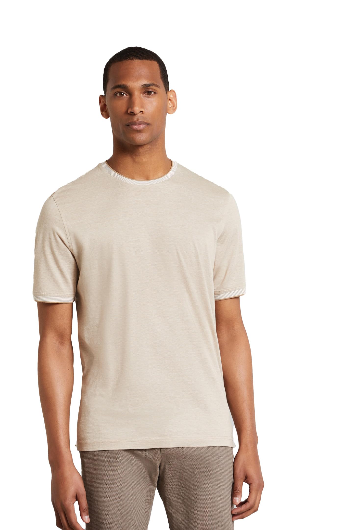 Bugatti Men's Beige-30 8350-55106A T-Shirt, Xxl