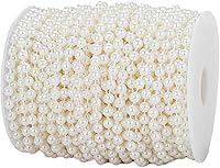Vista 26 de Hilo de cuentas de perlas de mijo de 3 mm, cuentas de imitación de perlas para manualidades, guirnalda de cuentas de perlas, rollo de cuentas