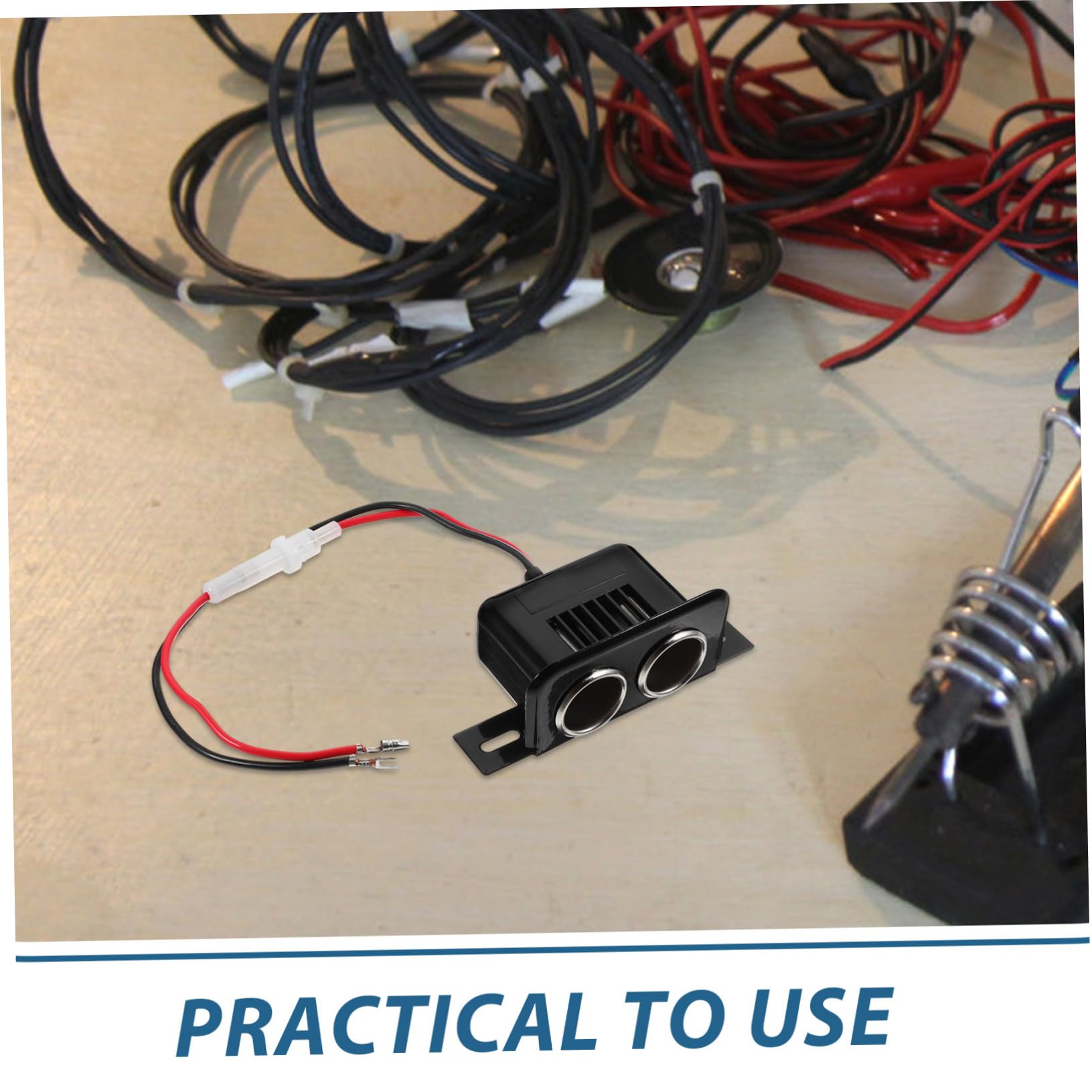 Mobestech 5pièces Adaptateur Allume- Avec Prise Double Pour Voiture Chargeur De Périphériques Multiples Voyage