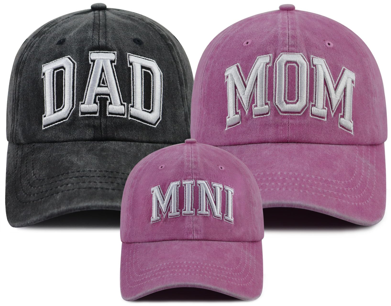 Funny Dad Mom Mini Matching Family Hat, Adjustable Embroidered Parent-Child Baseball Cap