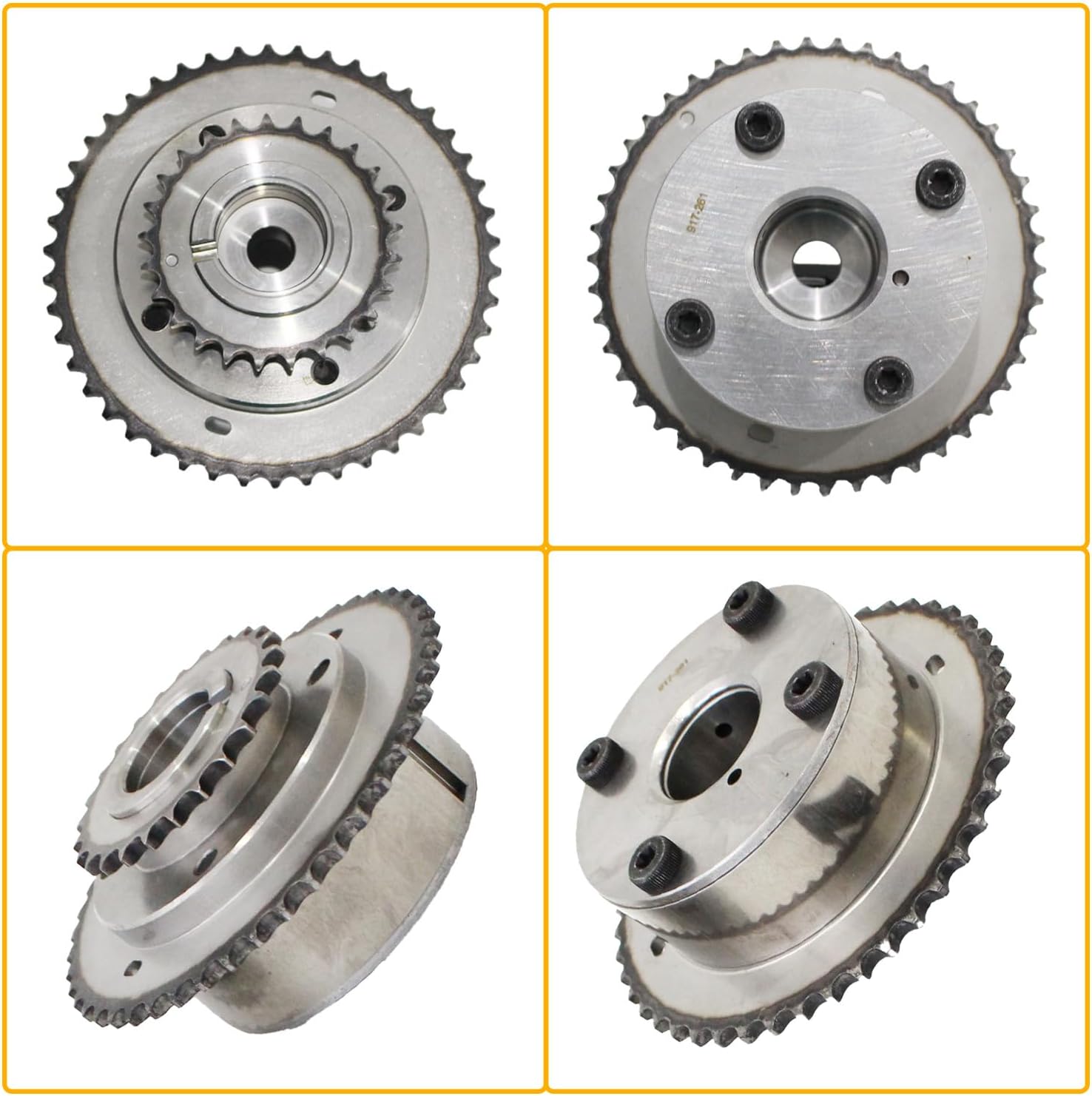 AUCERAMIC 917-260 VVT Sprockets Gears Camshaft Adjuster Compatible with 2007-2011 Ford Edge Flex Fusion Taurus X Mercury Sable Lincoln MKS MKT MKX MKZ Mazda 6 CX-9