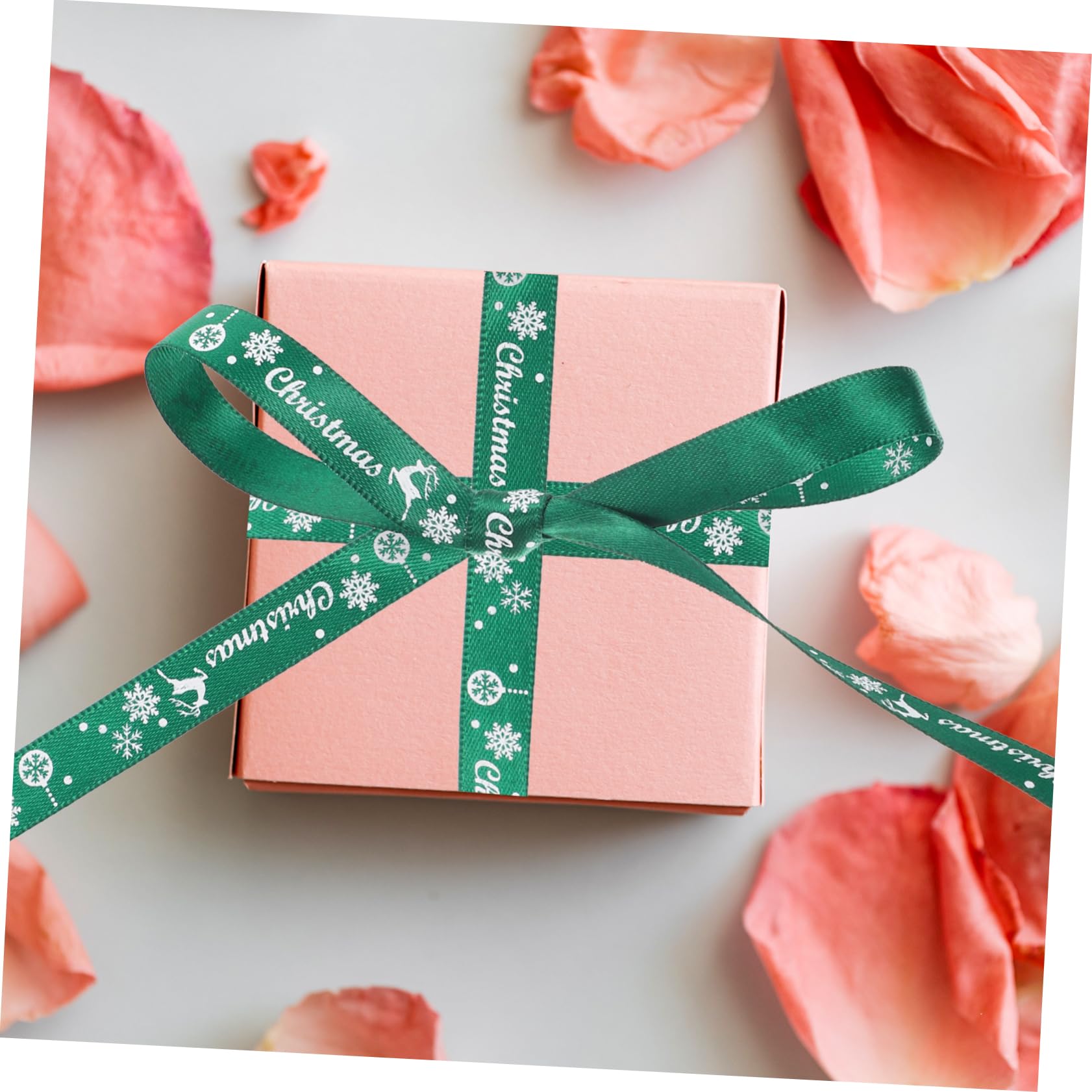 15rollen Weihnachtsgeschenkband Dekorative Satinbänder Für Party-dekoration Schleifen Festliche Verpackung Für Weihnachten Pro Rolle