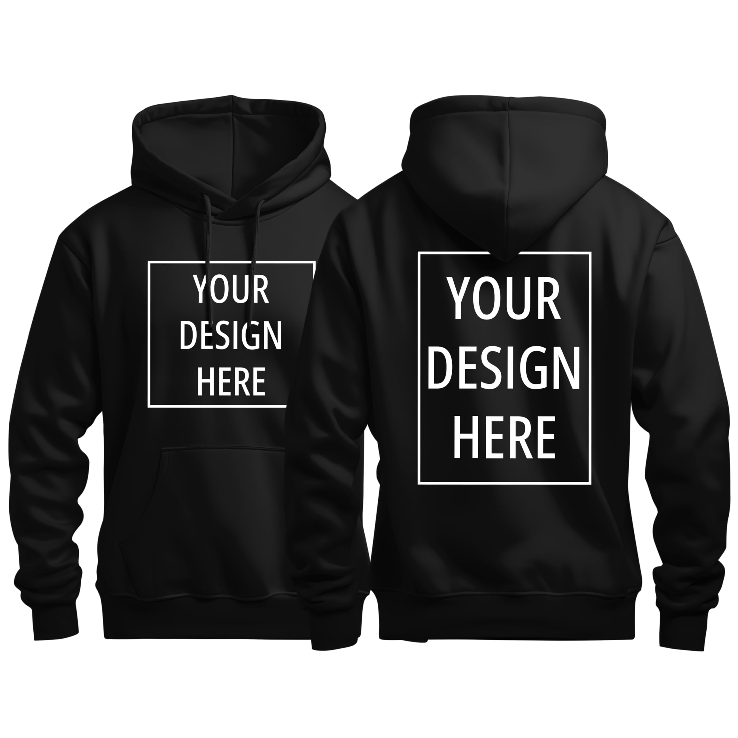 Customized Cotton Hoodie for Men & Women | Custom Personalised Hoodies with Logo, Photo or Text | Custom Front and Back Print Hoodie | Design Your Own Hoodies Unisex-image-6