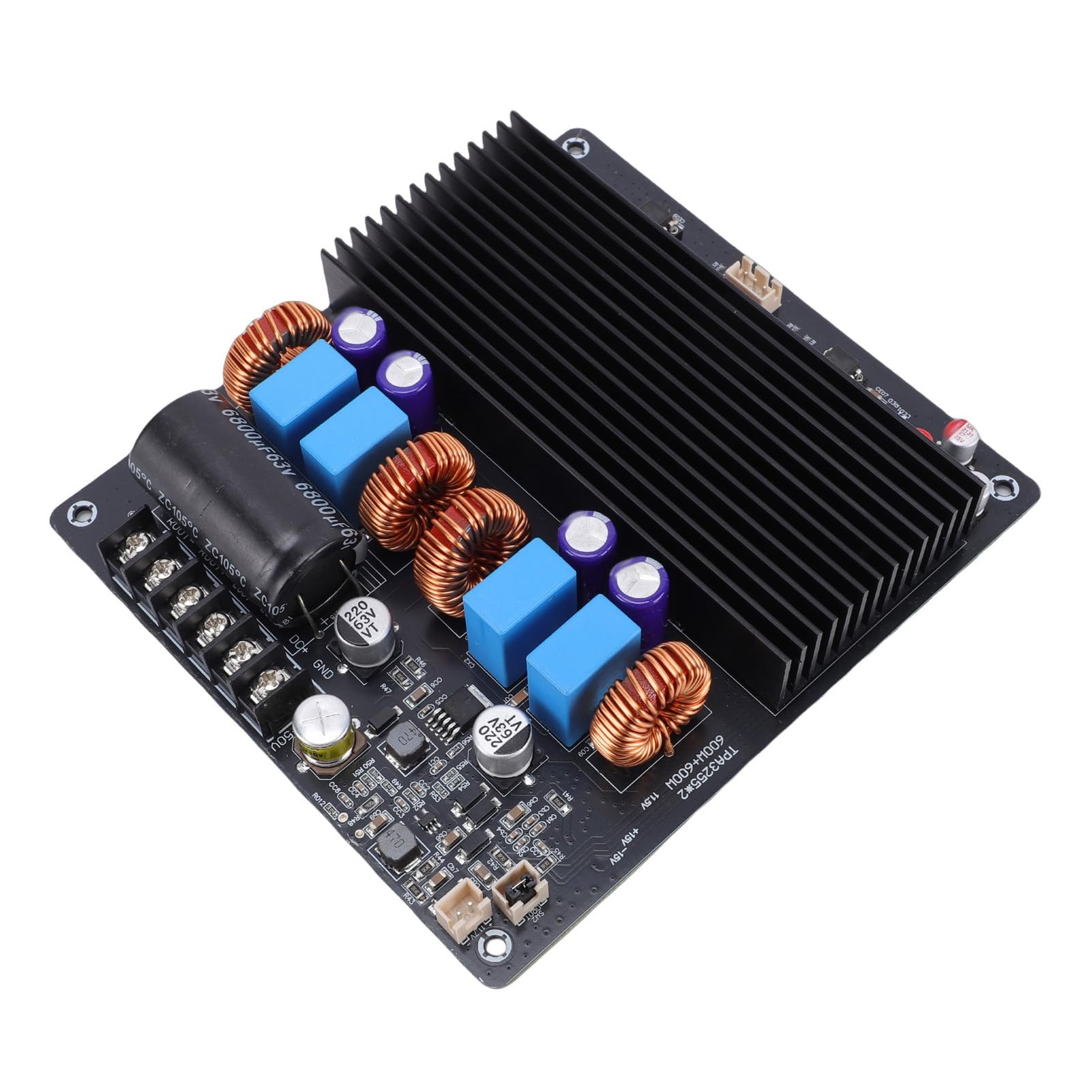 Yunseity Scheda Amplificatore TPA3255 Modulo Digitale Dual Core da 1200 W, Tecnologia MOSFET da 85 MR per Sistemi Home Theatre Che Supportano Altoparlanti da 2-16 Ohm e Uscita Stabile