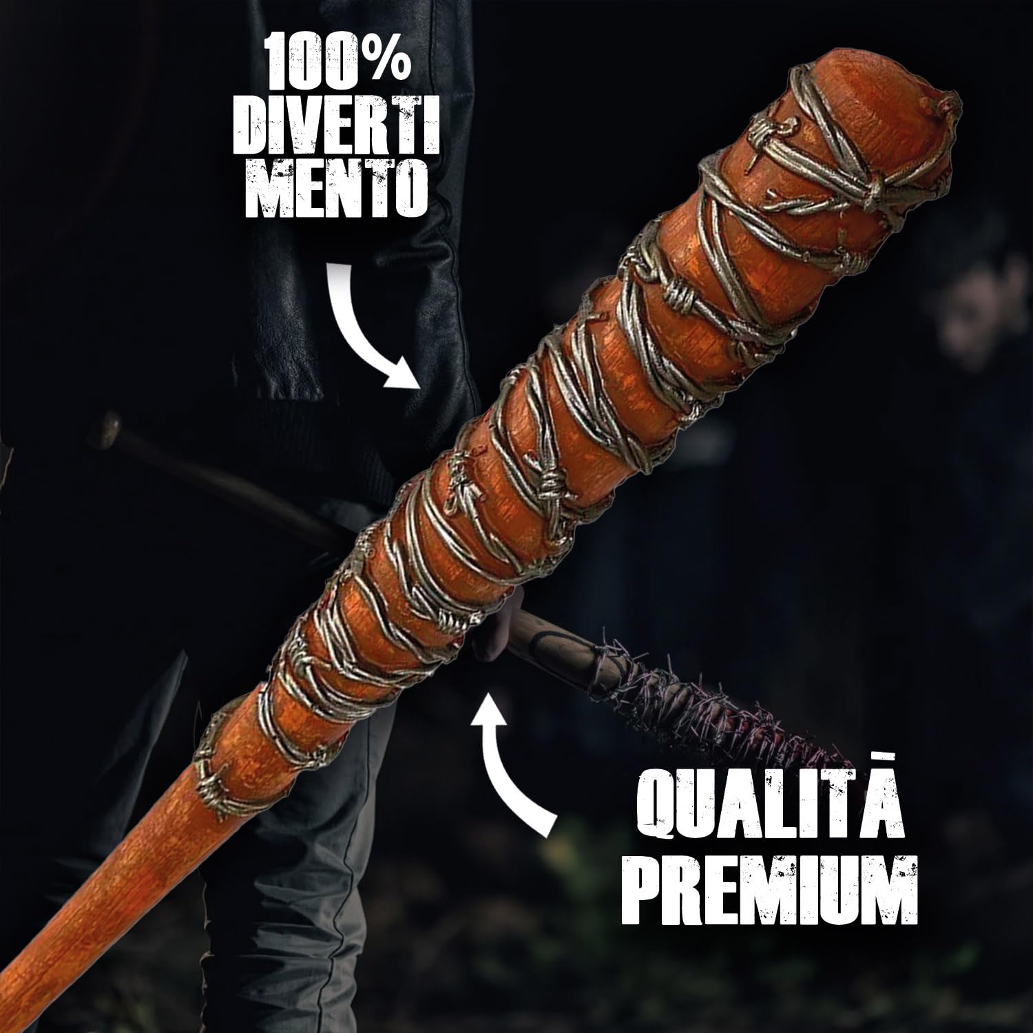 Original Cup Lucille | Mazza da Baseball | The Walking Dead | Negan | Serie | Premium Quality | Ultra Realistico e Resistente | Polistirolo | Accessorio Horror | Party | Halloween | 100% Fun