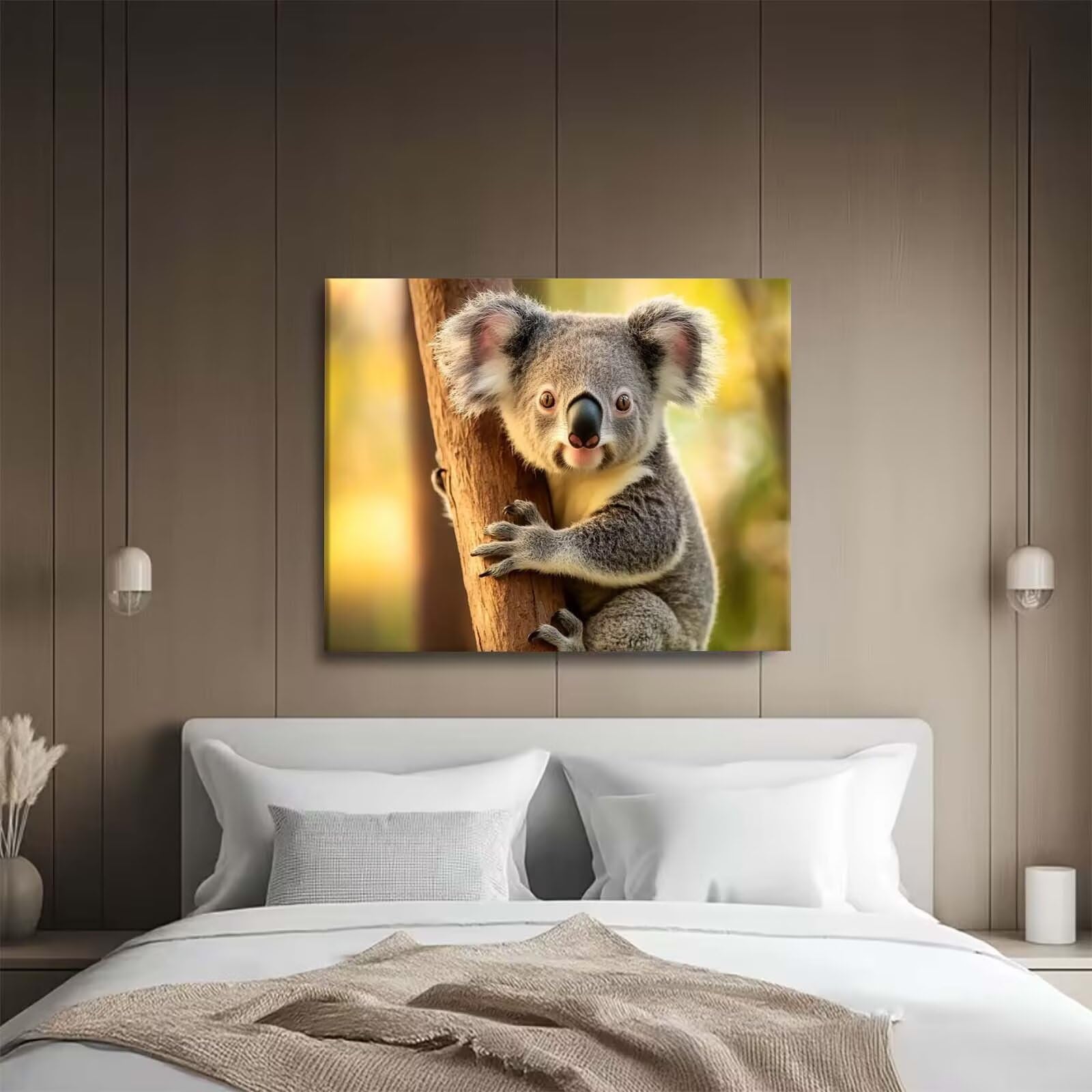 animal Pintar por Numeros Adultos, DIY Paint by Numbers Kits 60x80cm j0-577