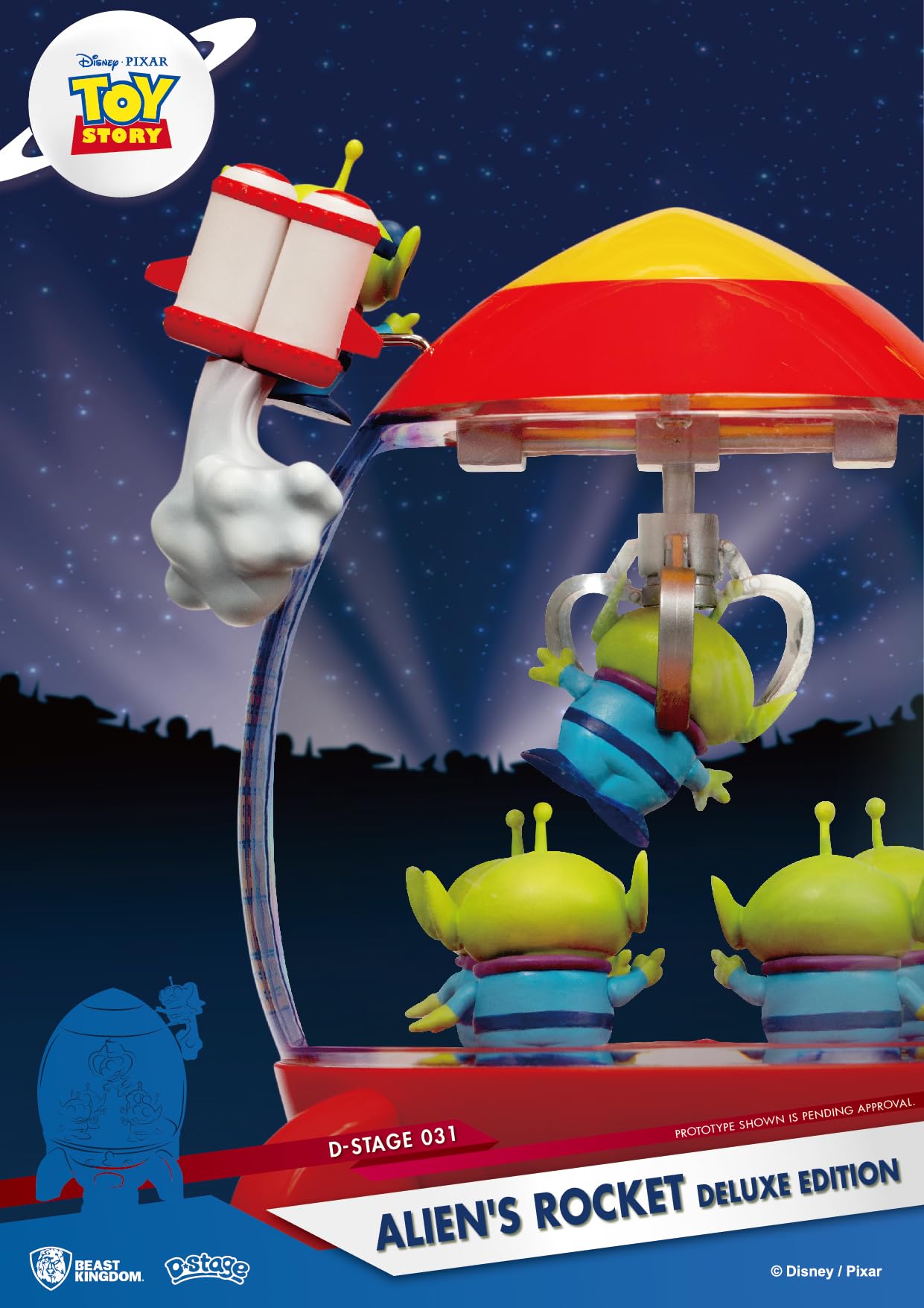 Beast Kingdom Toy Story DS-031DX Figurine de luxe Série D-Stage Aliens Rocket