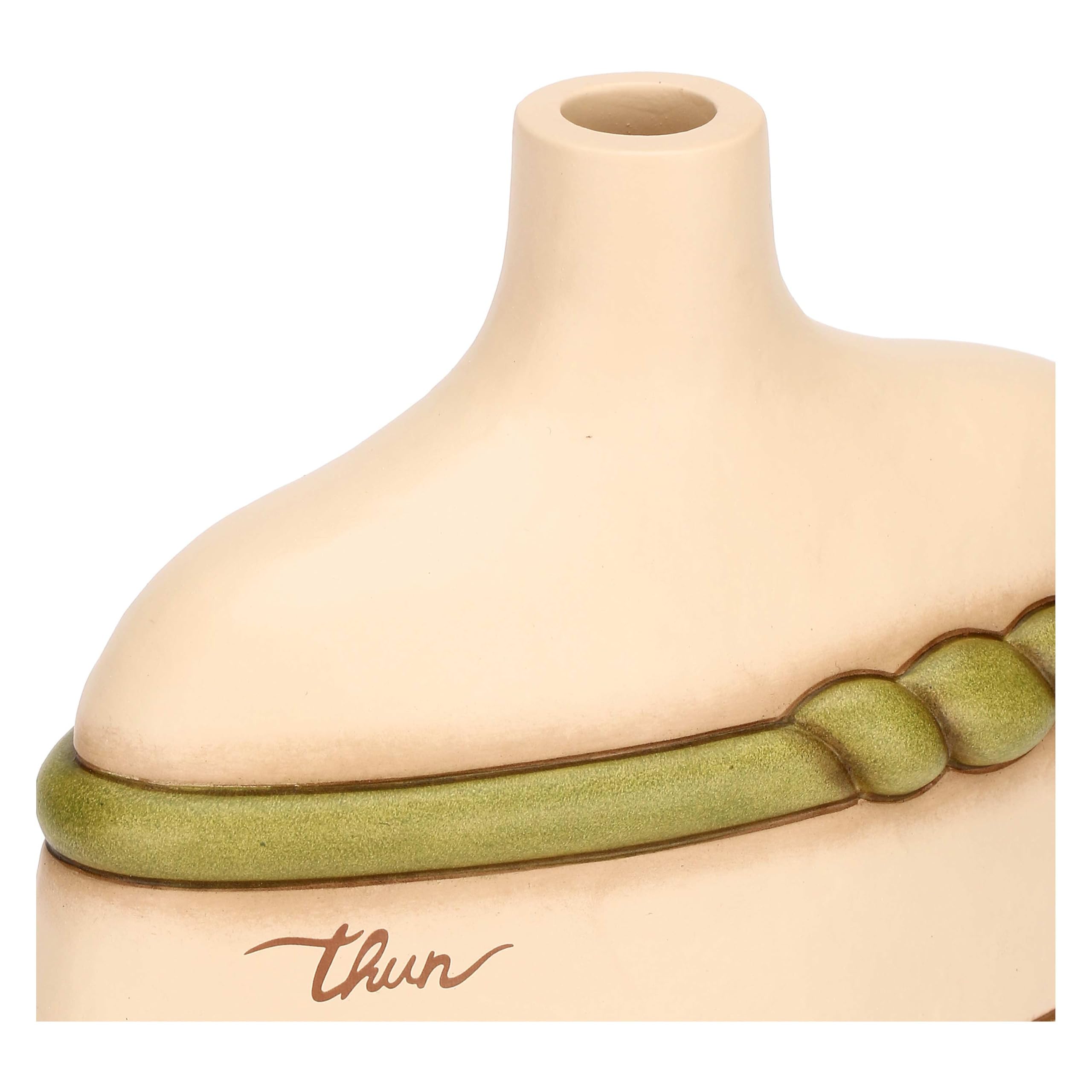 THUN Vaso Decorativo Piccolo, Ceramica, Collezione Sublime -18 x 8,5 x 18,9 cm