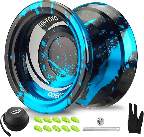 WATIEOBOO R8 Responsive Yoyo Professional, Yoyo de metal para niños y adultos principiantes, rodamiento Yoyo de repuesto que no responde para