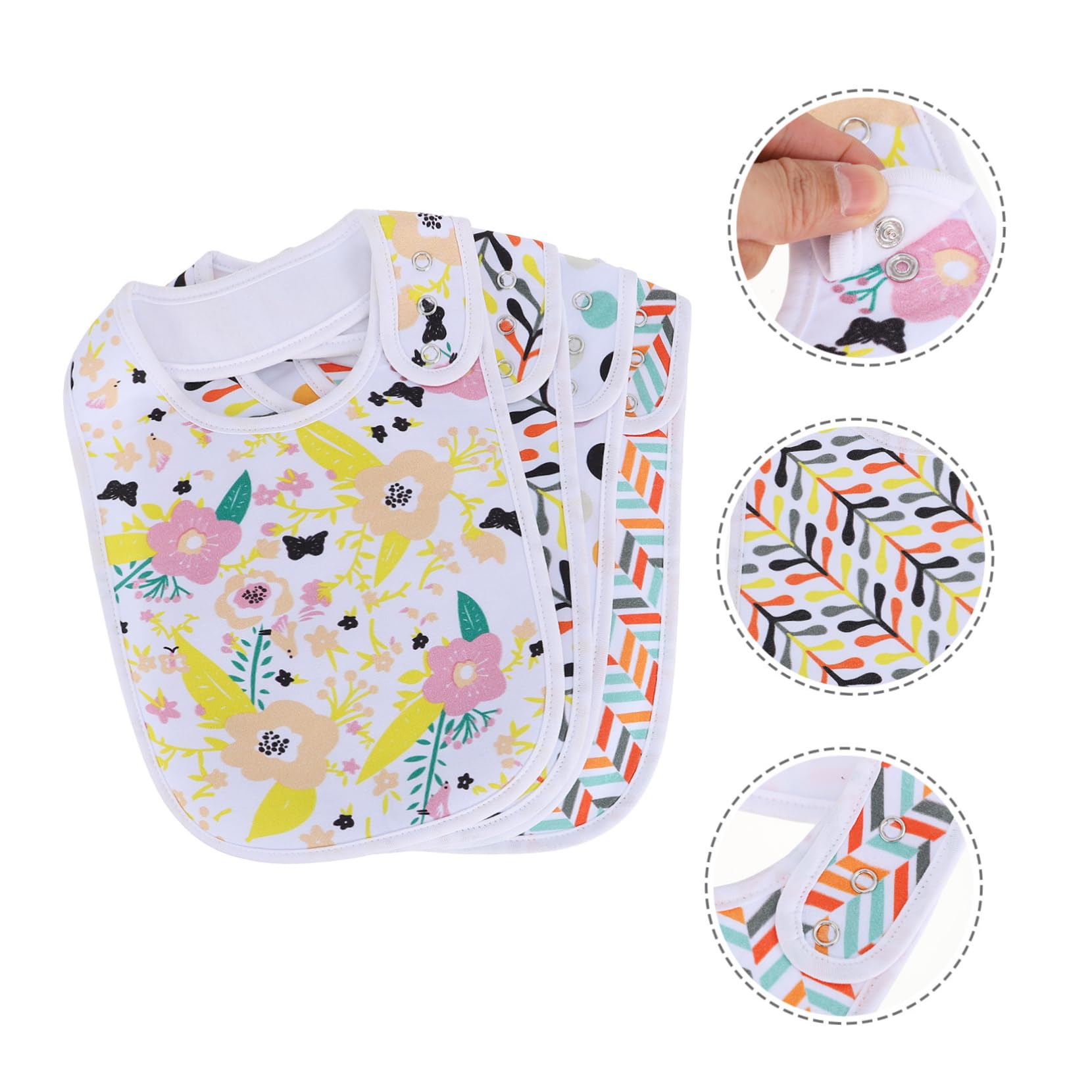 Toyvian 4 Pièces Bavoir Bébé Bavoirs Pour Les Tout-Petits Serviette De Bébé rs Pour Serviette Pour Tout-Petits Gant De Toilette Pour tes Pour rs Pour