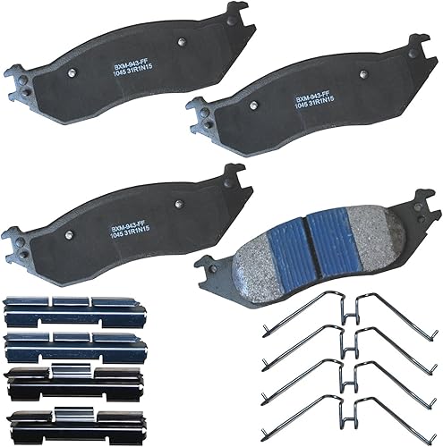 Vista 248 de Bendix Premium SBM8 - Pastillas de freno semimetálicas Premium para modelos seleccionados Buick Special, Camaro, Corvette, Phaeton, Olds F85, Vista