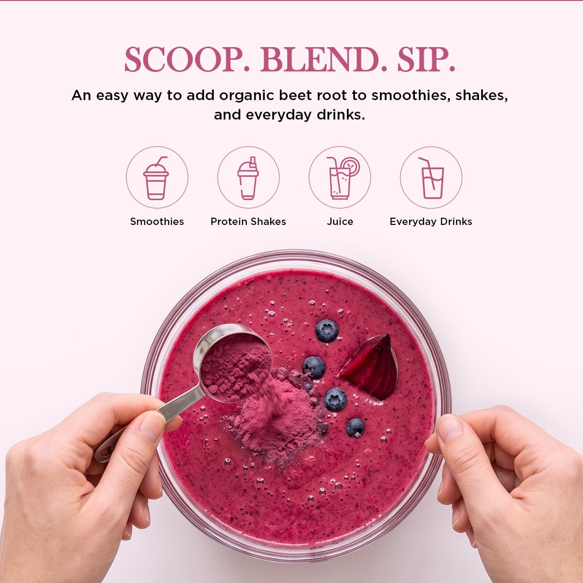 HQOExpress Organic Beetroot Powder - Organic Superfood - Nitric Oxide Booster - Non-GMO - Kosher - Sustainably Grown - 34oz Chef Jar — Amazon image 3