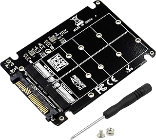 CERRXIAN SFF-8639 NVME U.2 to NGFF M.2 M Key & B Key SSD Adapter for 2280 2260 2242 2230 SSD (Not SATA Interface)