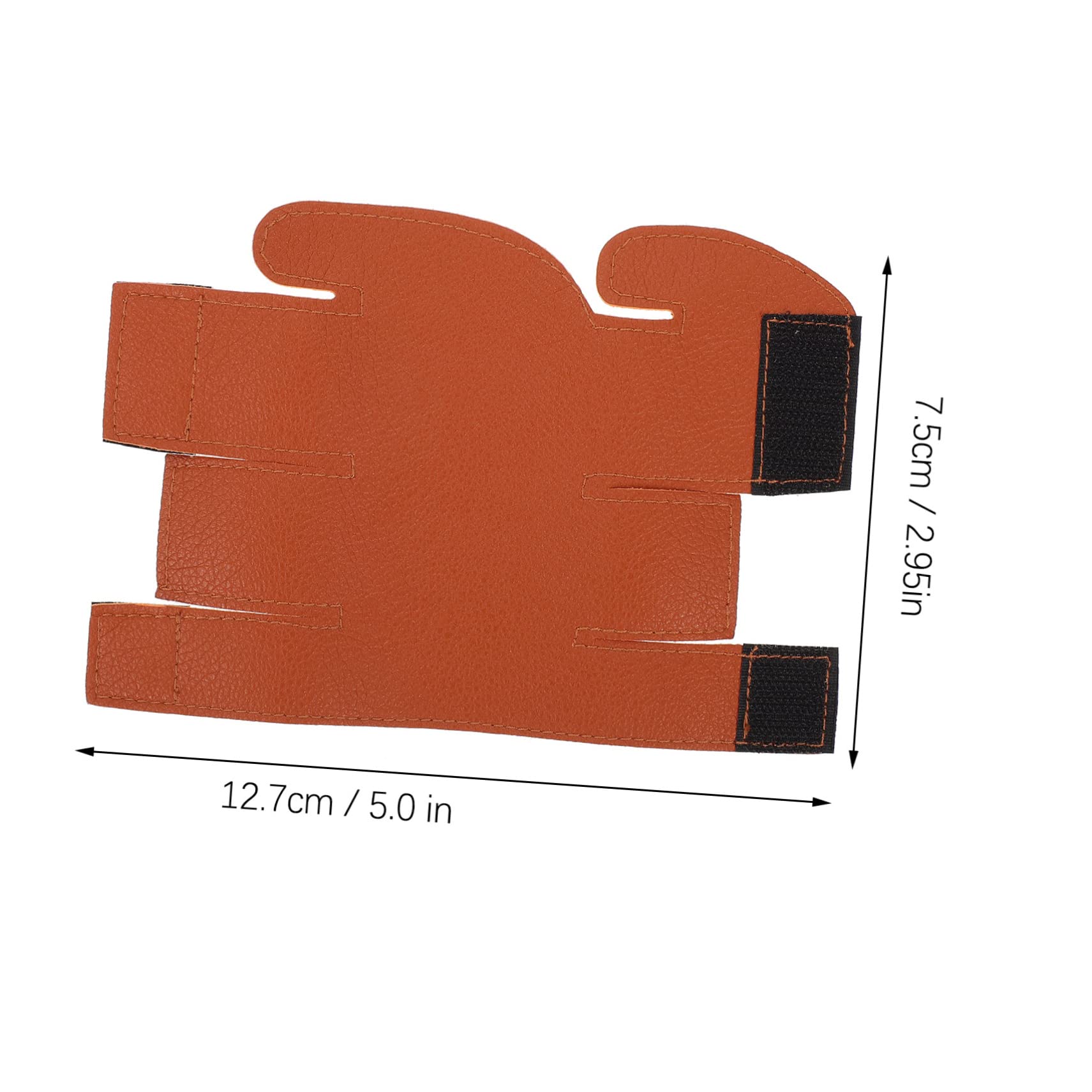 ERINGOGO 1Pc Light Brown Trumpet Protector Durable Leather Trumpet Guard Compact Musical Instrument Accessory Easy Installation Comfortable Grip for Safeguarding