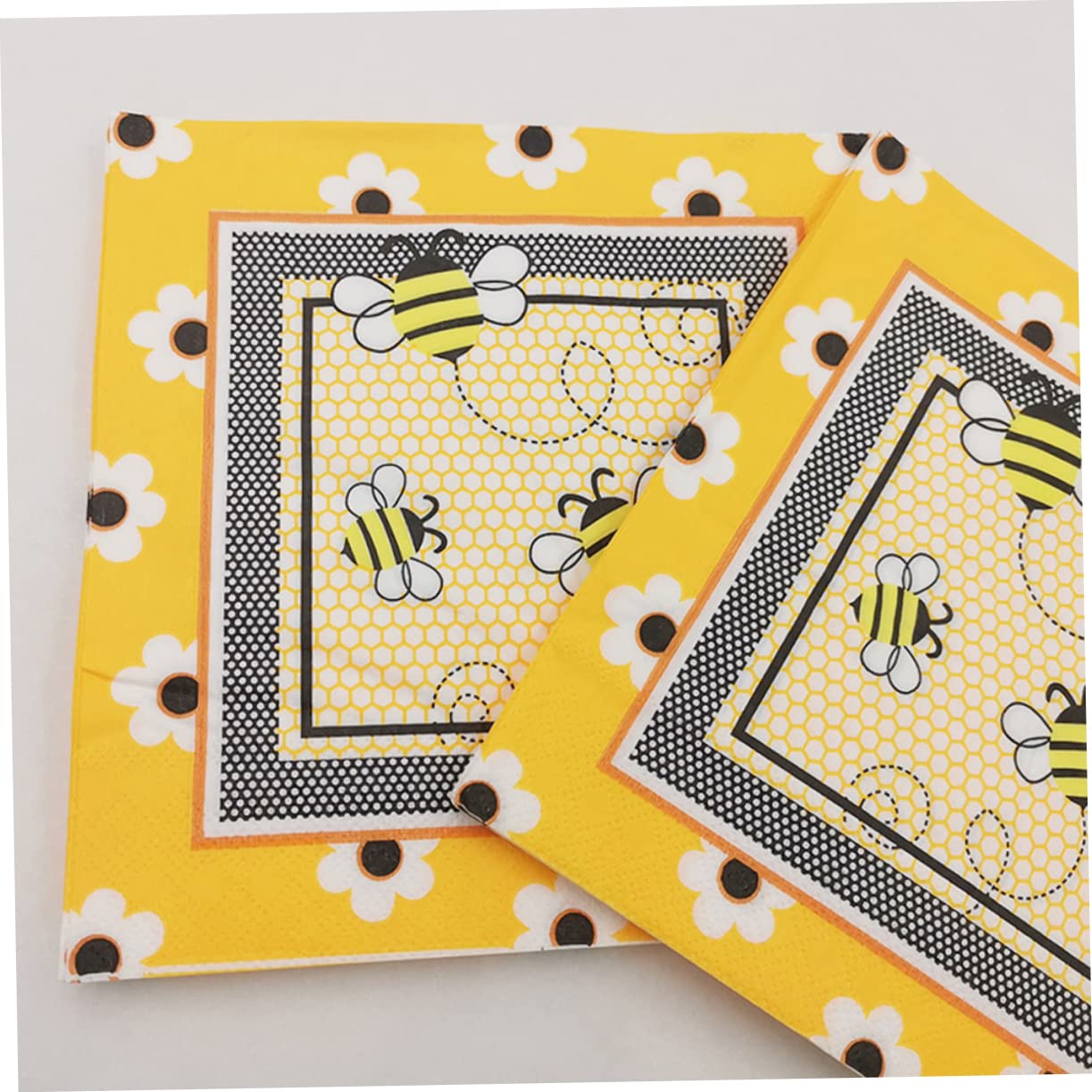 Servilletas de Papel Impresas Abejas de Colores, 100 Piezas