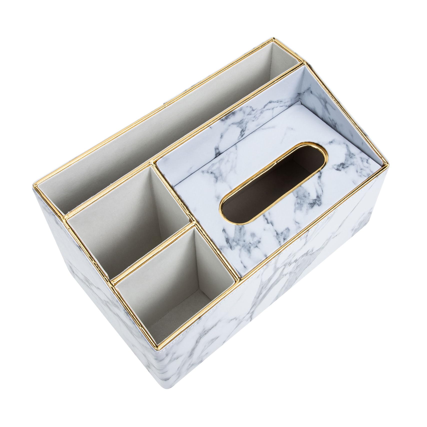 Gadpiparty Organizador de Artículos Varios Patrón Mármol, Caja de Pu