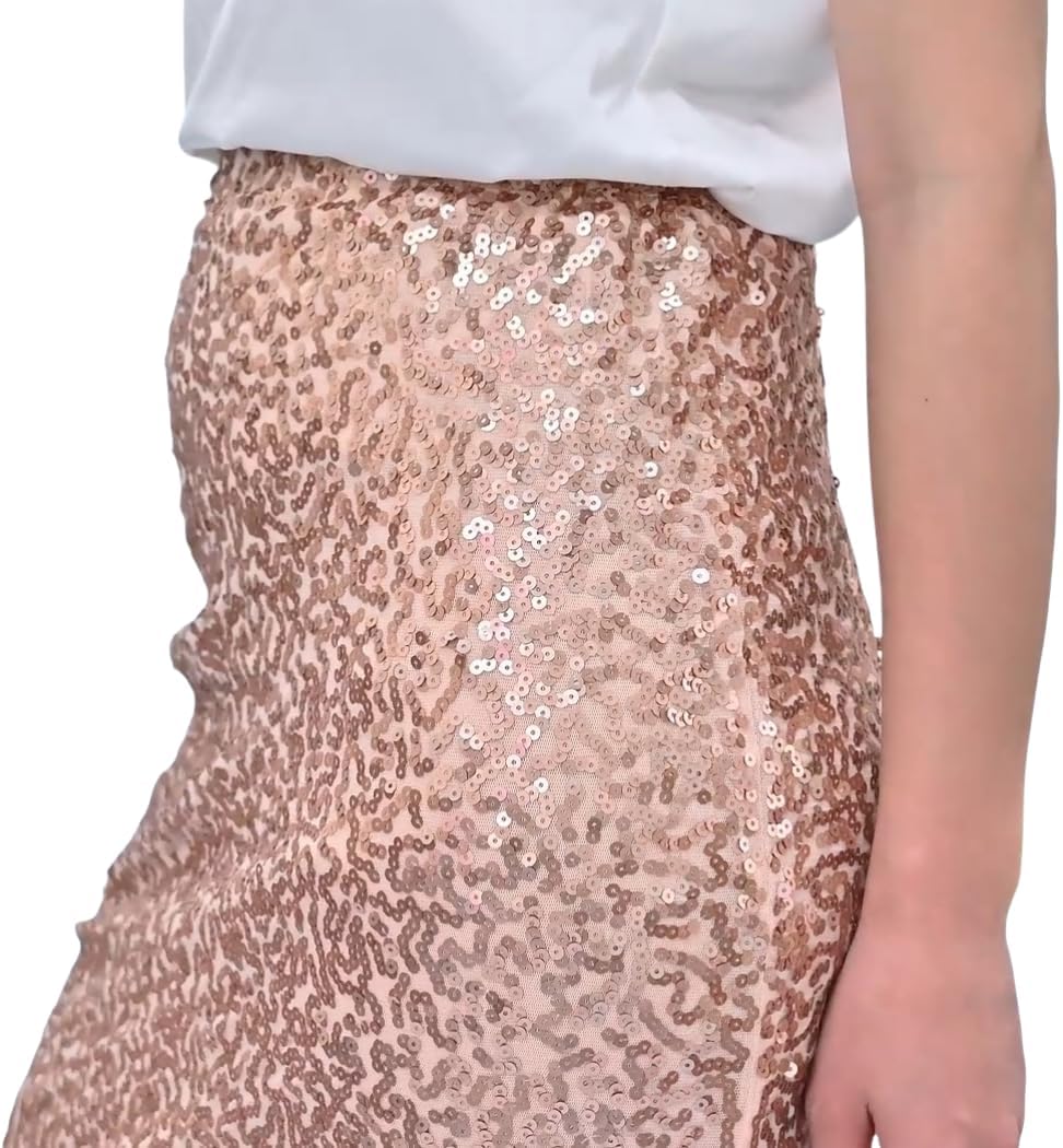 Sequin Skirt for Women, Sparkly Skirt for Women, Glitter Skirt for Holiday Christmas Party New Years Eve - Image 3