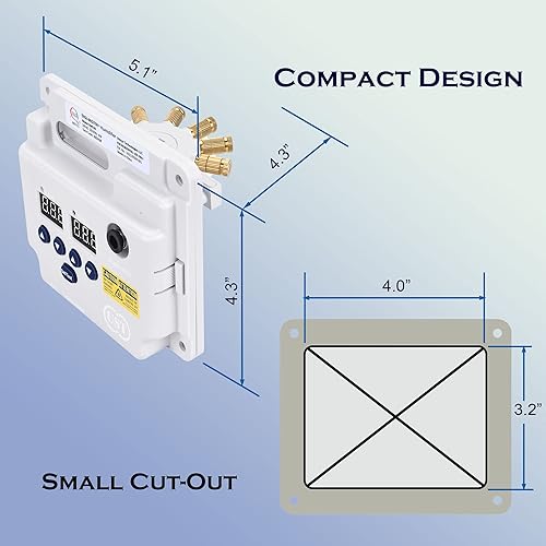 Miniatura 3 de Humidificador de horno para toda la casa con 8 LED UV-C, capacidad variable de niebla fría atomizadora para hogares y oficinas de 1000 a 3500 pies