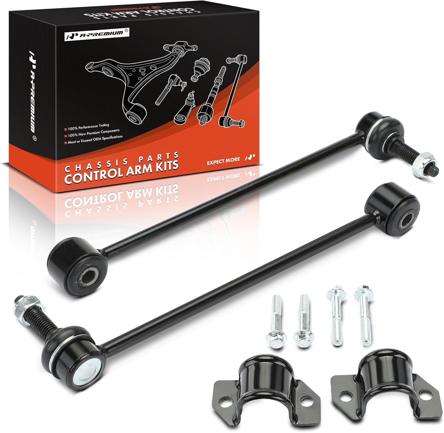 A-Premium 2 x Rear Sway Bar Links Stabilizer Bar Links, Compatible with Ram 1500 2019 2020 2021 2022