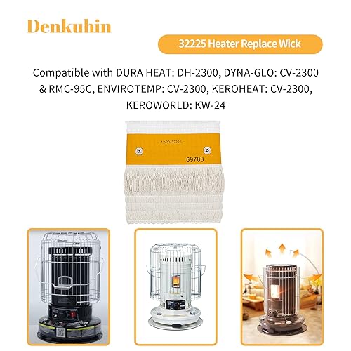 Miniatura 4 de 32225 Repuesto de mecha de calentador de queroseno para Kero World KW-24 (A-H), Dyna-Glo RMC-95C, DURAHEAT DH2300, mechas de calefacción para