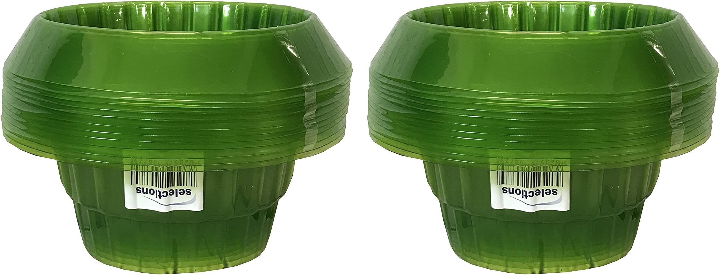 Selections Plastic Slug & Snail Barrier Plant Seedling Protection Collars - Pack of 24