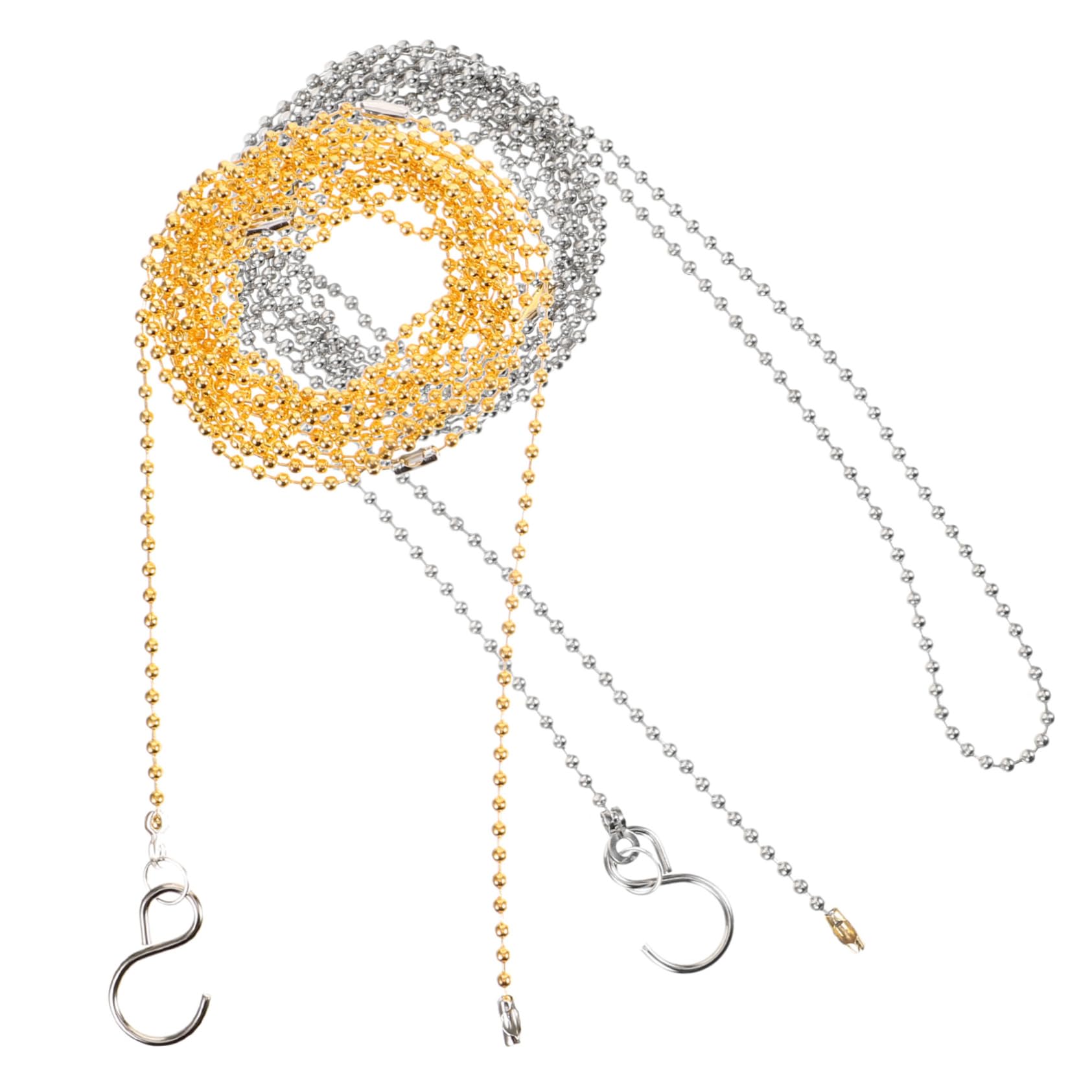 Yardwe 2pcs Volleyball Net Measurement Chain Volleyball Referee Net Chain Volleyball Net Chain Measurer Supplies Outdoor Volleyball Measure Equipment for Volleyball Net Stainless Steel