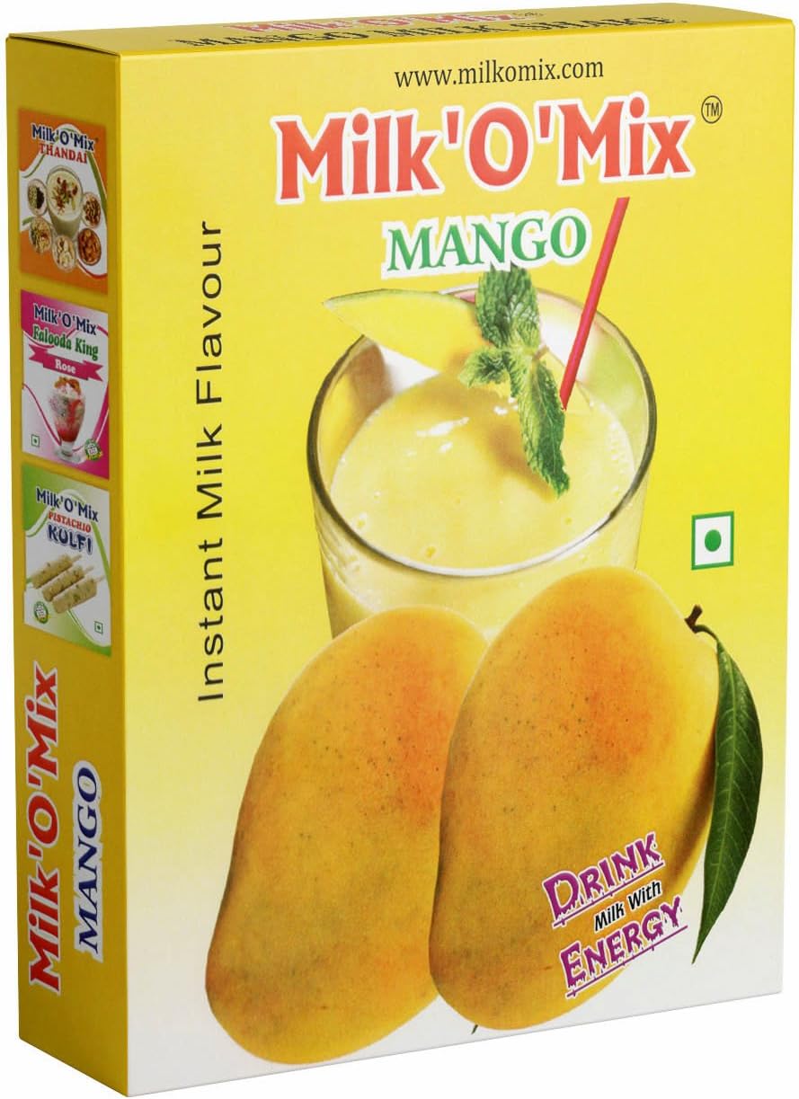 Milkomix Mango Falooda Instant Milk Flavour Drink Milk With Energy Box - 150G Pack Of 1