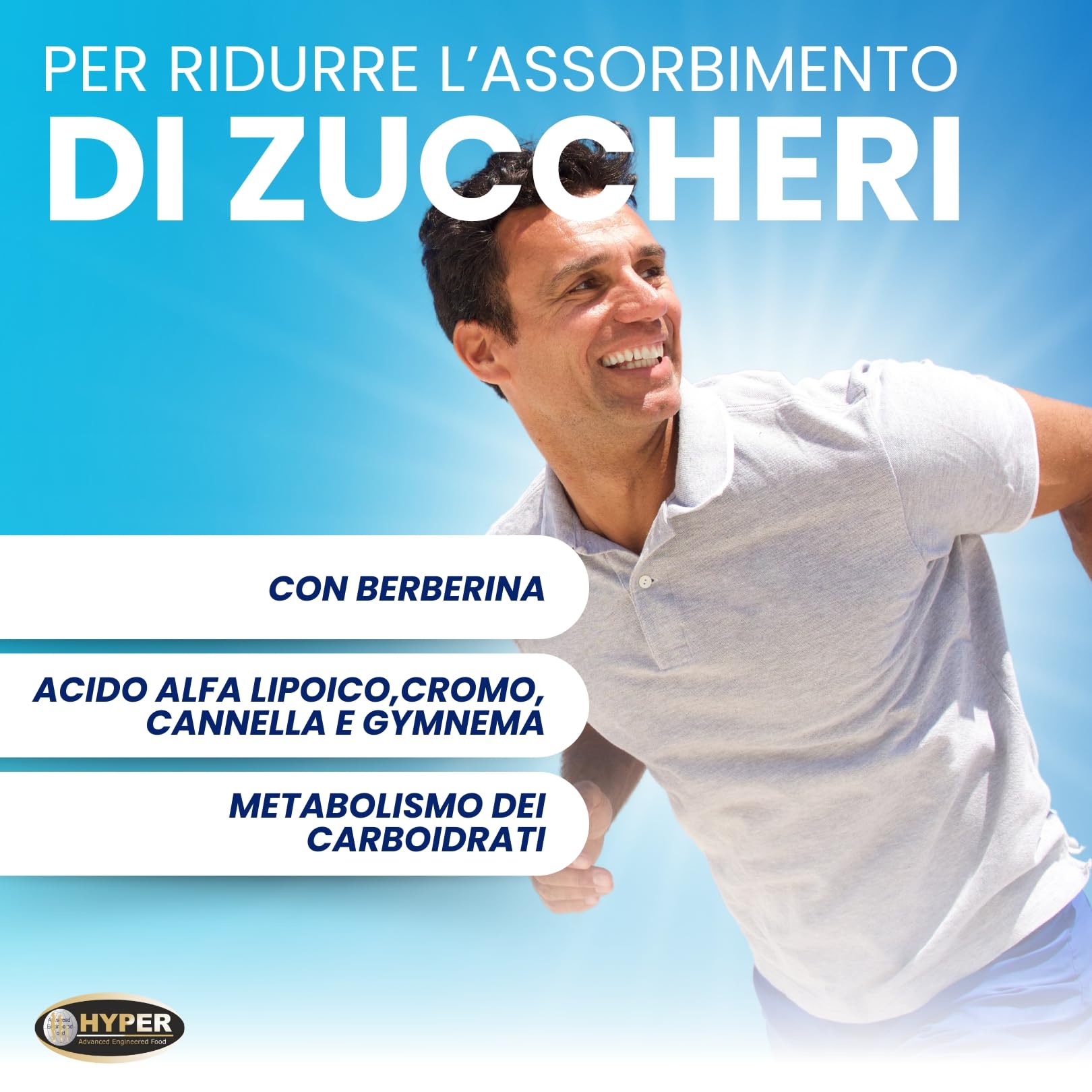 GLICEM CONTROL BERBERIS 300 Compresse Berberina Cannella Gymnema Acido Alfa Lipoico Cromo Livello di Glicemia Metabolismo