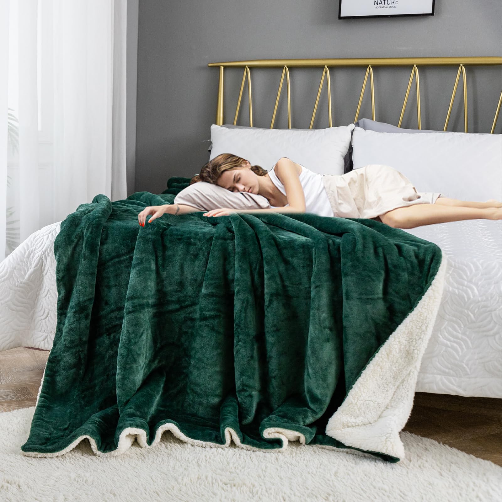 Amazon.com: Waterproof King Size Blankets for Bed Intimacy 80'' x 90 ...