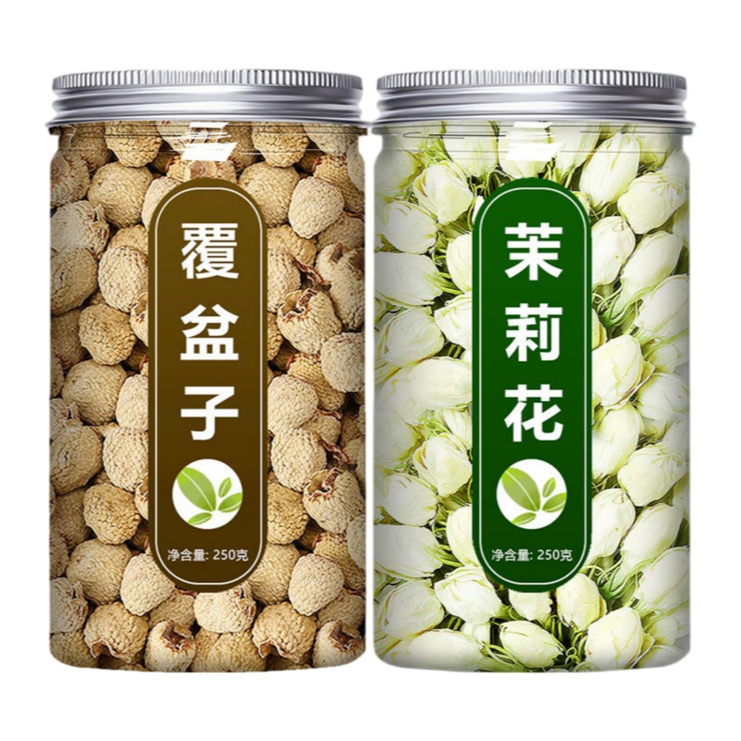 【大罐】【2罐】覆盆子250g 茉莉花250g Premium Natural china herbal tea Loose Leaf Tea,Chinese Tea, Sulfur Free,Flower tea,dark tea,loose tea Sweet Fresh