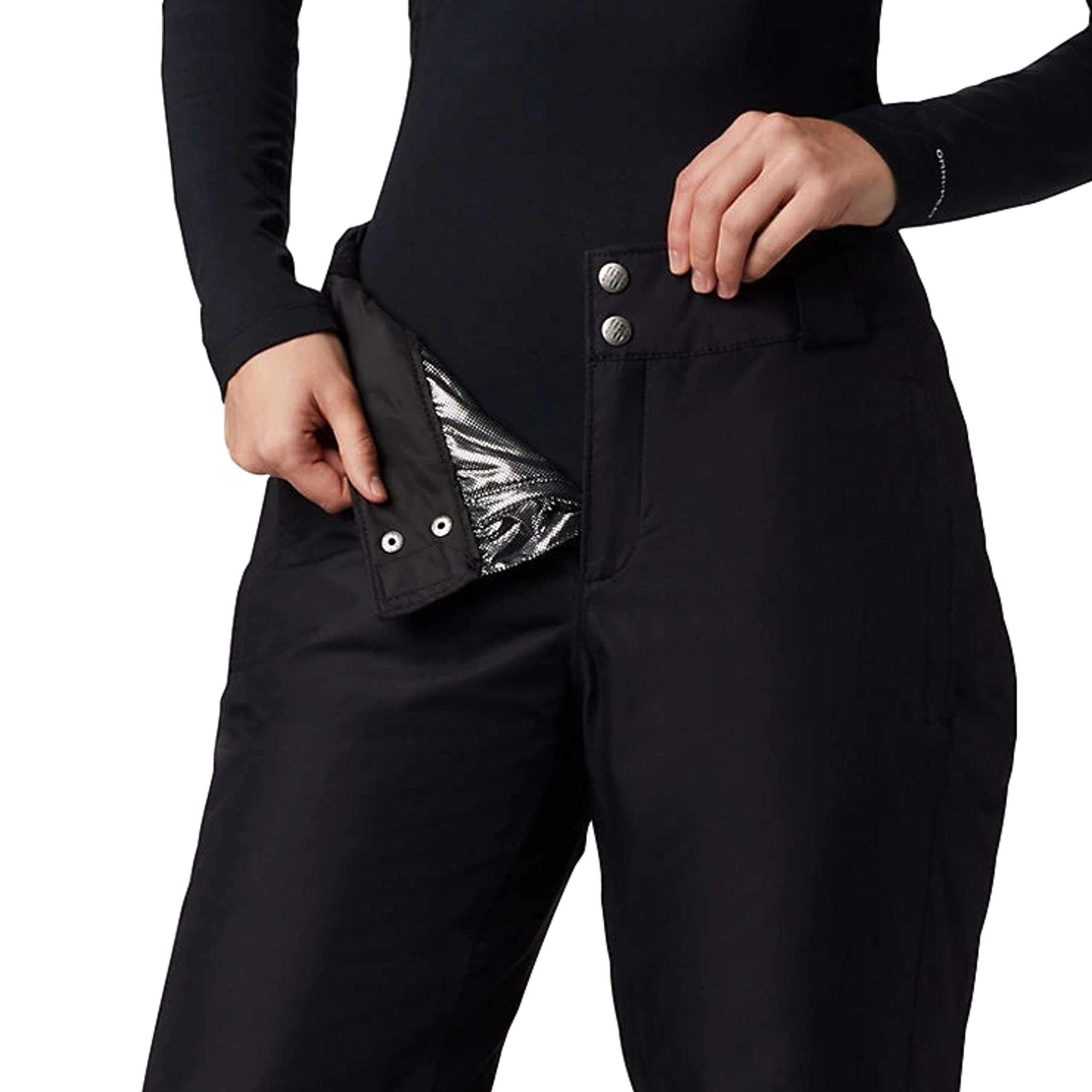Columbia Womens Arctic Trip Omni-Heat Snow Pant, Short Length, Black (Medium)