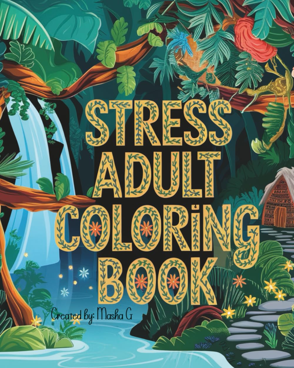 Stress Relief Adult Coloring book