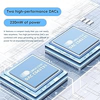 Vista 6 de FiiO/Snowsky Retro Nano Bluetooth USB DAC AMP con LDAC, aptX Adaptive, aptX LL (salida desequilibrada de 3.5mm y salida equilibrada de 4.4mm)
